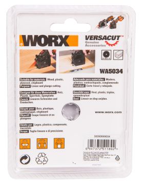 Пильный диск твердосплавный WORX 24Т ТСТ 85х1,2х15 мм