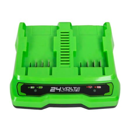 Зарядное устройство на 2 аккумулятора GREENWORKS G24X2UC2, 24V