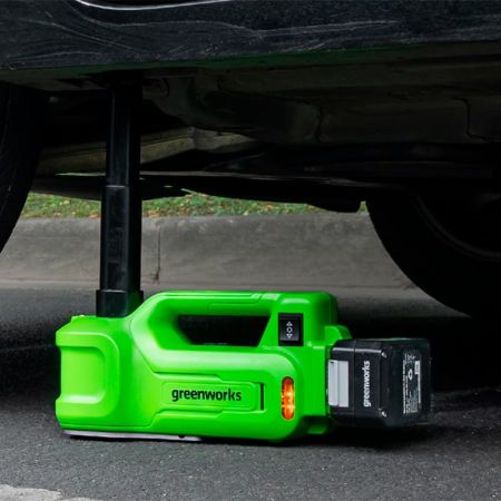 Домкрат автомобильный гидравлический GREENWORKS G24JACK 24V 3401407 аккумуляторный Домкрат автомобильный гидравлический GREENWORKS G24JACK 24V 3401407 аккумуляторный