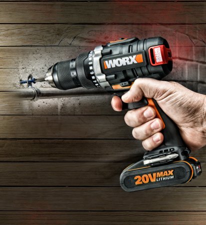 Дрель-шуруповерт WORX BL WX175.9 аккумуляторная, 60Нм, 20В, бесщеточная, Без аккумулятора и зарядного устройства