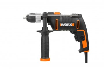 Дрель-шуруповерт ударная WORX WX317.2 электрическая 220V, 600Вт, в кейсе