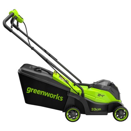 Газонокосилка аккумуляторная GREENWORKS GD24LM331, 24V, 33 см, бесщеточная