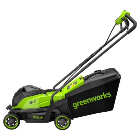 Газонокосилка аккумуляторная GREENWORKS GD24LM331, 24V, 33 см, бесщеточная