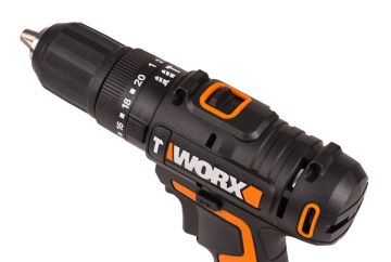 Дрель-шуруповерт ударная аккумуляторная WORX WX370, 50Нм, 20В